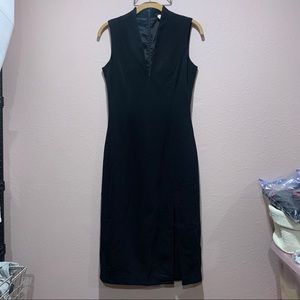 J. Crew wool tide fit low V neck sleeveless dress